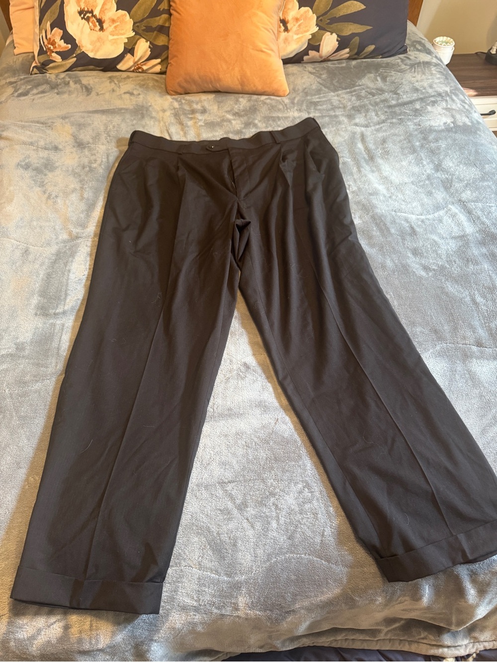 Stafford Black Men's Dress Pants – Straight Leg